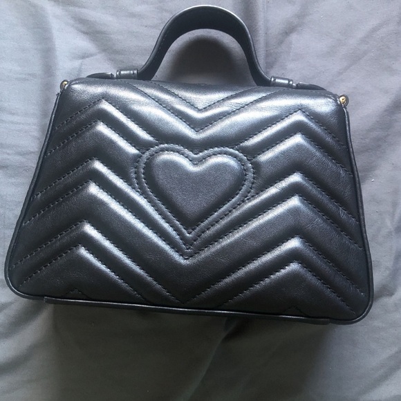 Authentic GUCCi Marmont top handle purse - Picture 2 of 3